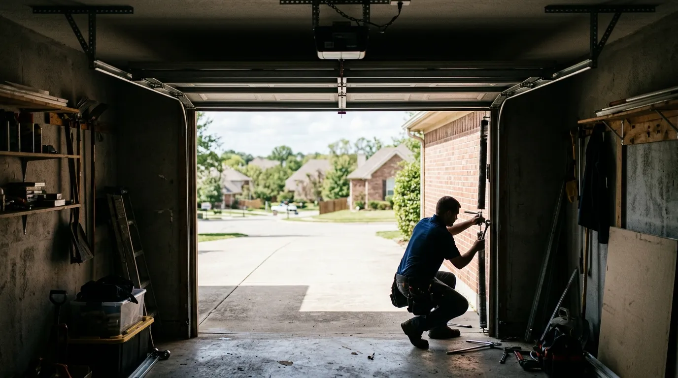 Garage door work by Fort Worth Garage Door Co in Fort Worth, TX